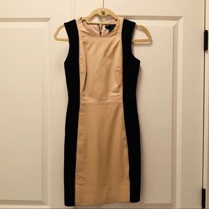 AQUA Combo leather dress